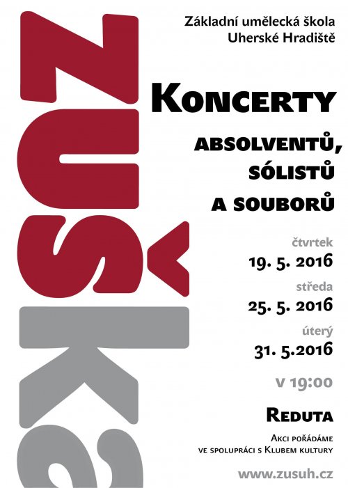 Koncerty absolventů - květen 2016