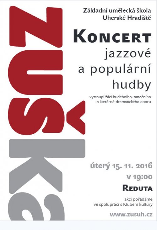 Koncert jazzové a populární hudby