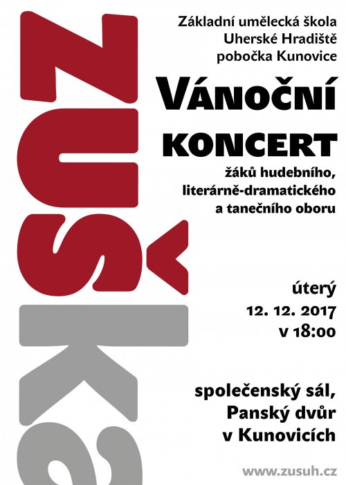 Vánoční koncert pobočky Kunovice