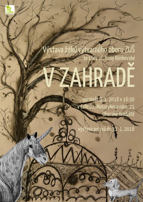 "V zahradě"  | Výstava prací žáků výtvarného oboru ze třídy H. Klinkovské
