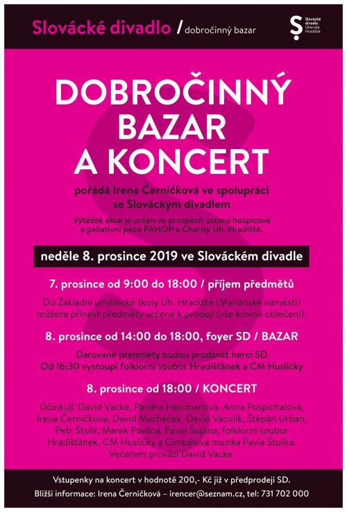Dobročinný bazar a koncert