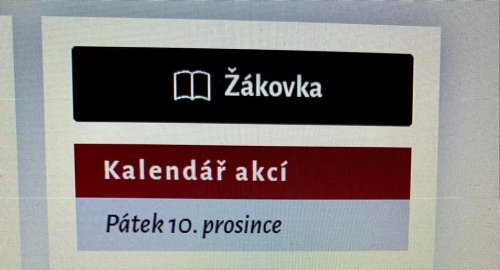 “Žákovka”, | nové modrozelené tlačítko na webu ZUŠ UH