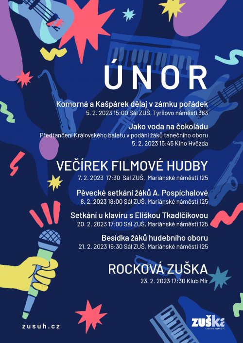 Program na měsíc únor