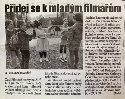 Přidej se k mladým filmařům