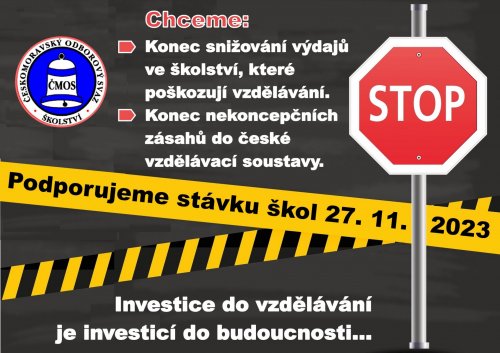 Stávka učitelů v České republice