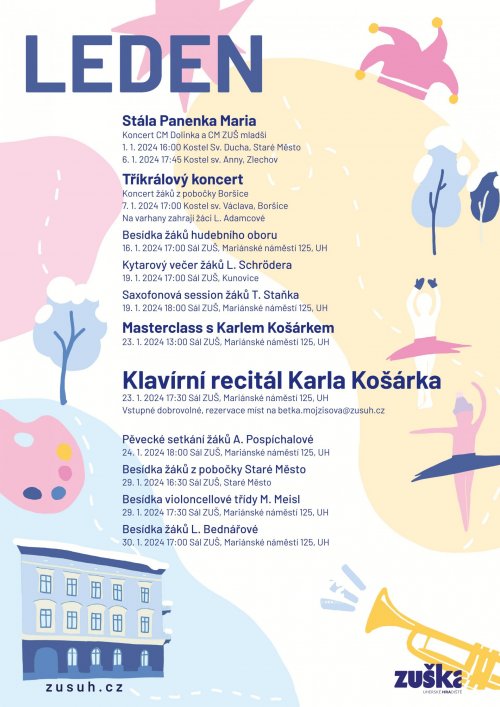 Program akcí v lednu